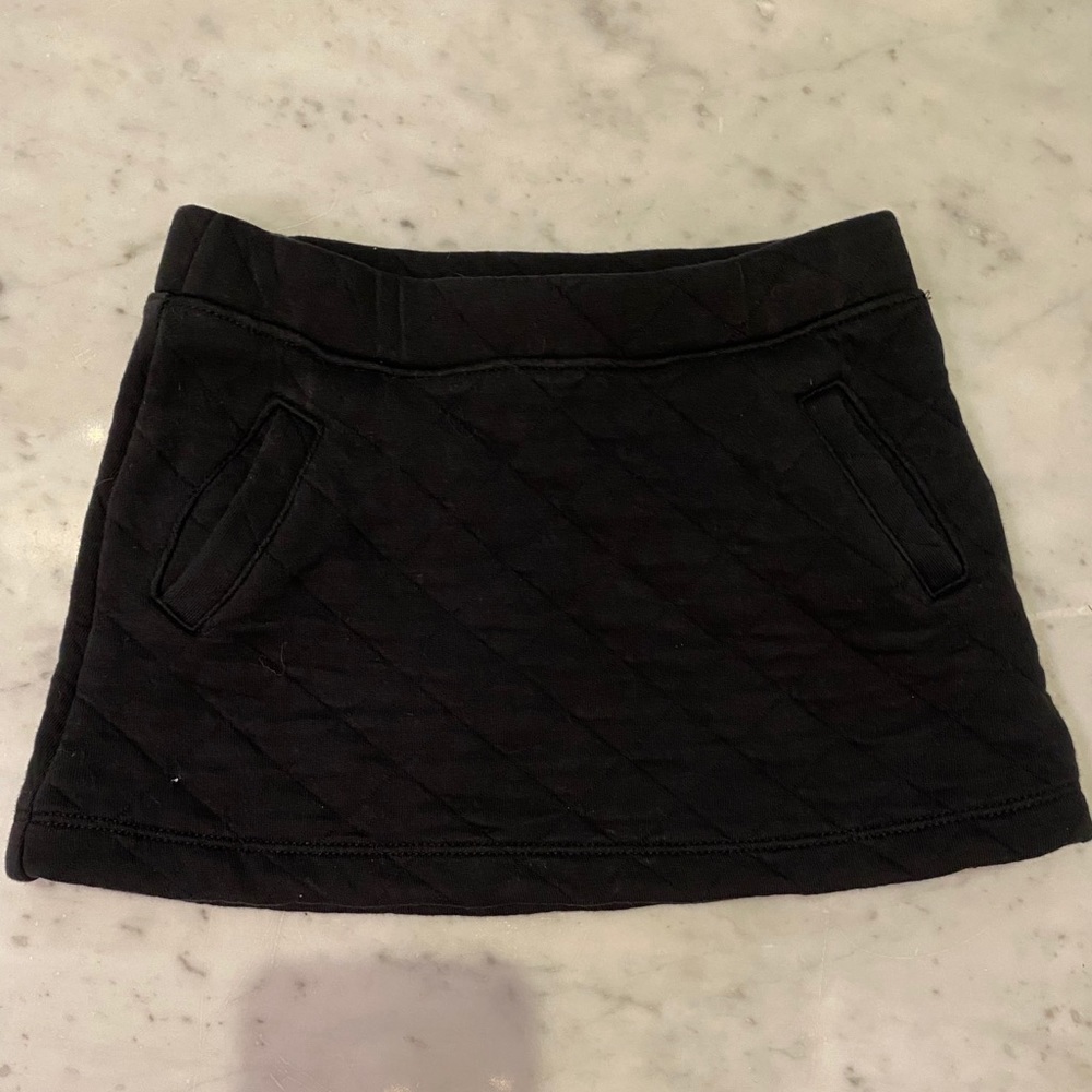 Janie and Jack quilted black skirt